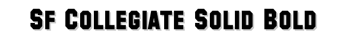 SF Collegiate Solid Bold font